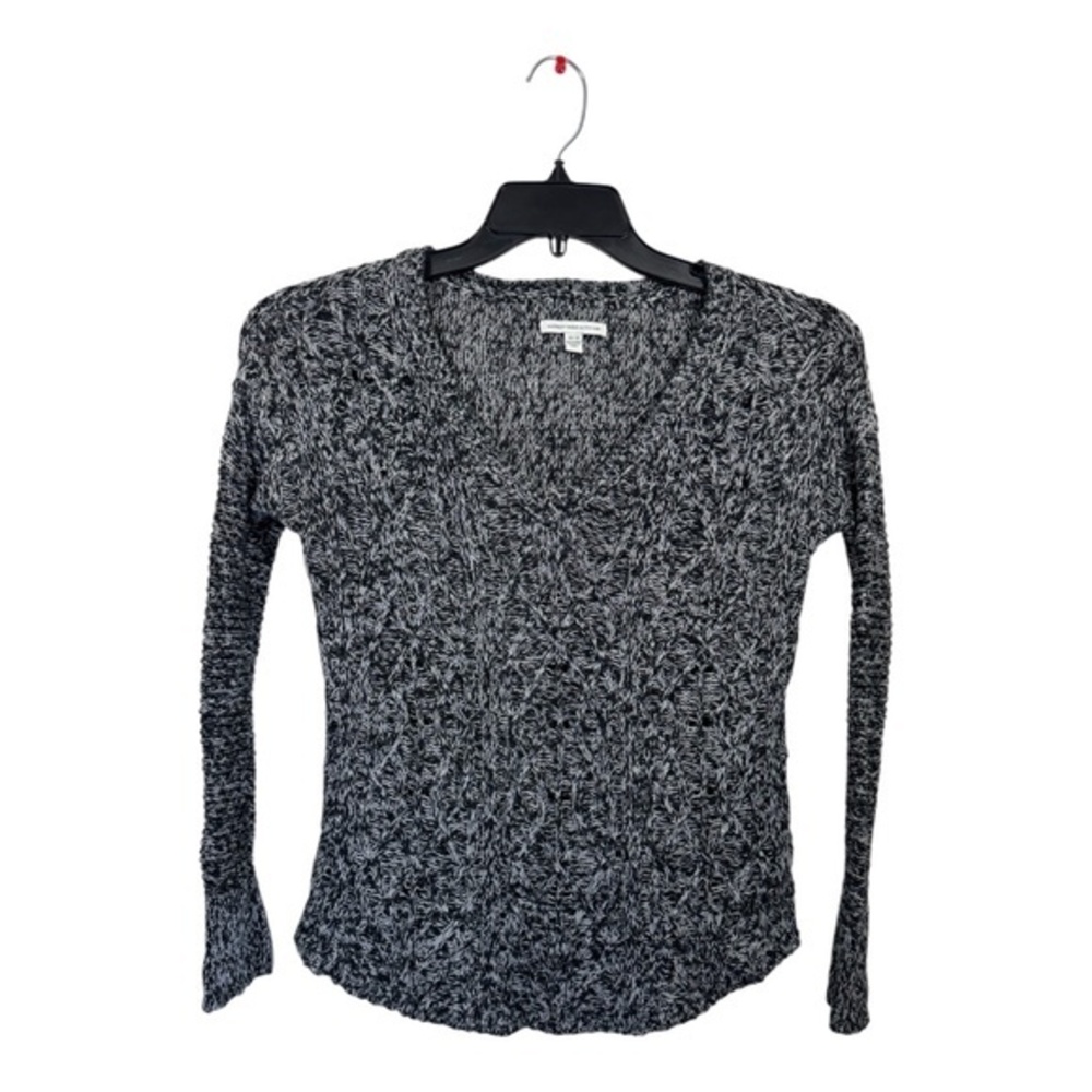 American Eagle Outfitters Sweater Womens Size XS Heathered Gray Knit Long Sleeve